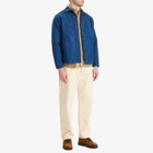Foret Men's Berry Canvas Overshirt in Blue
