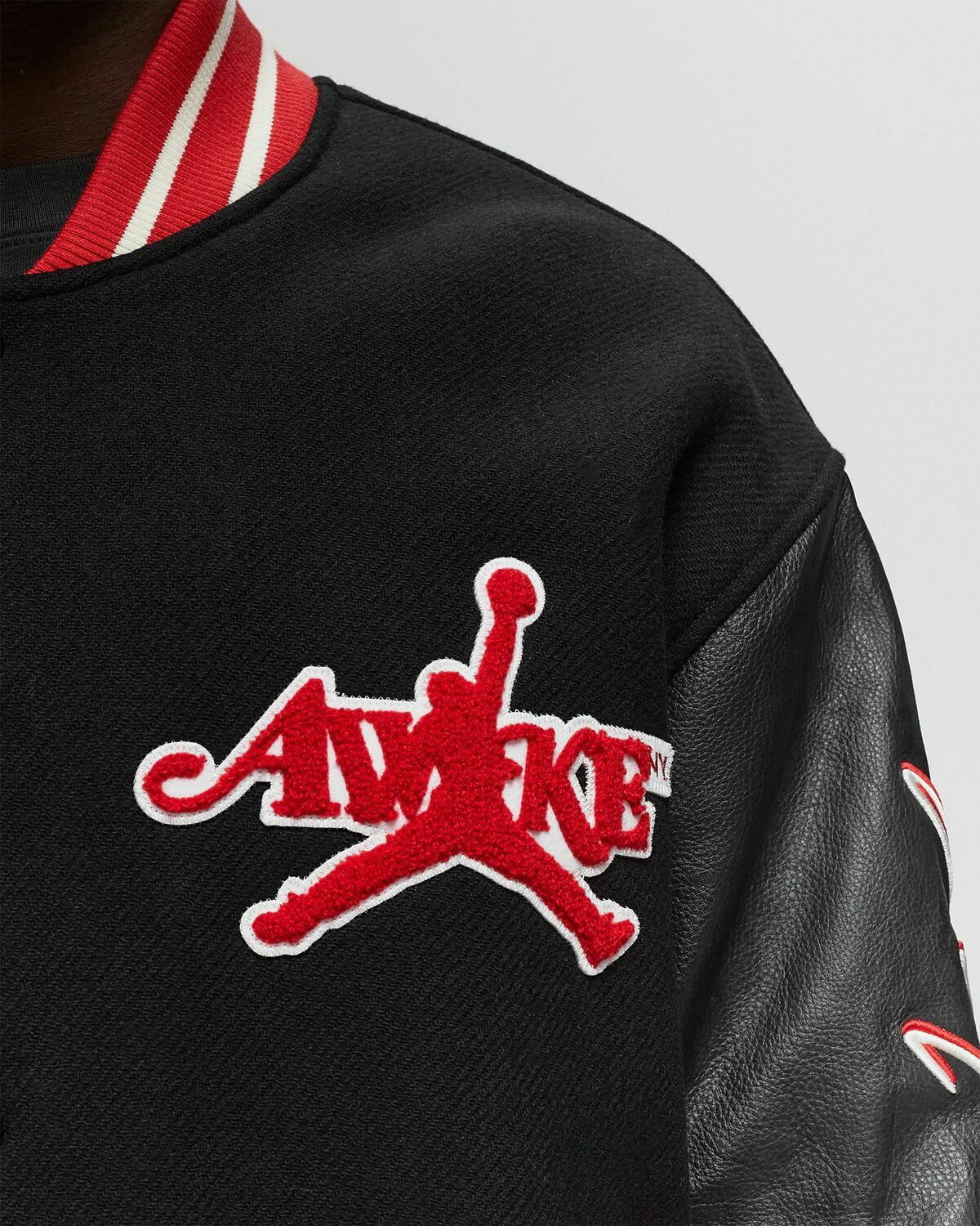 Jordan X Awake Ny Varsity Jacket Red College Jackets