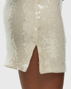 Rotate Birger Christensen Sequins Mini Skirt Beige Skirts