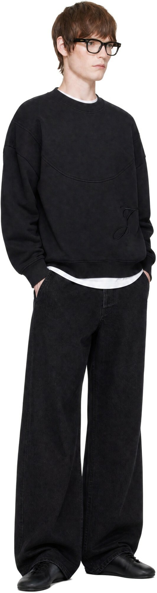 JACQUEMUS Navy 'The J' Sweatshirt