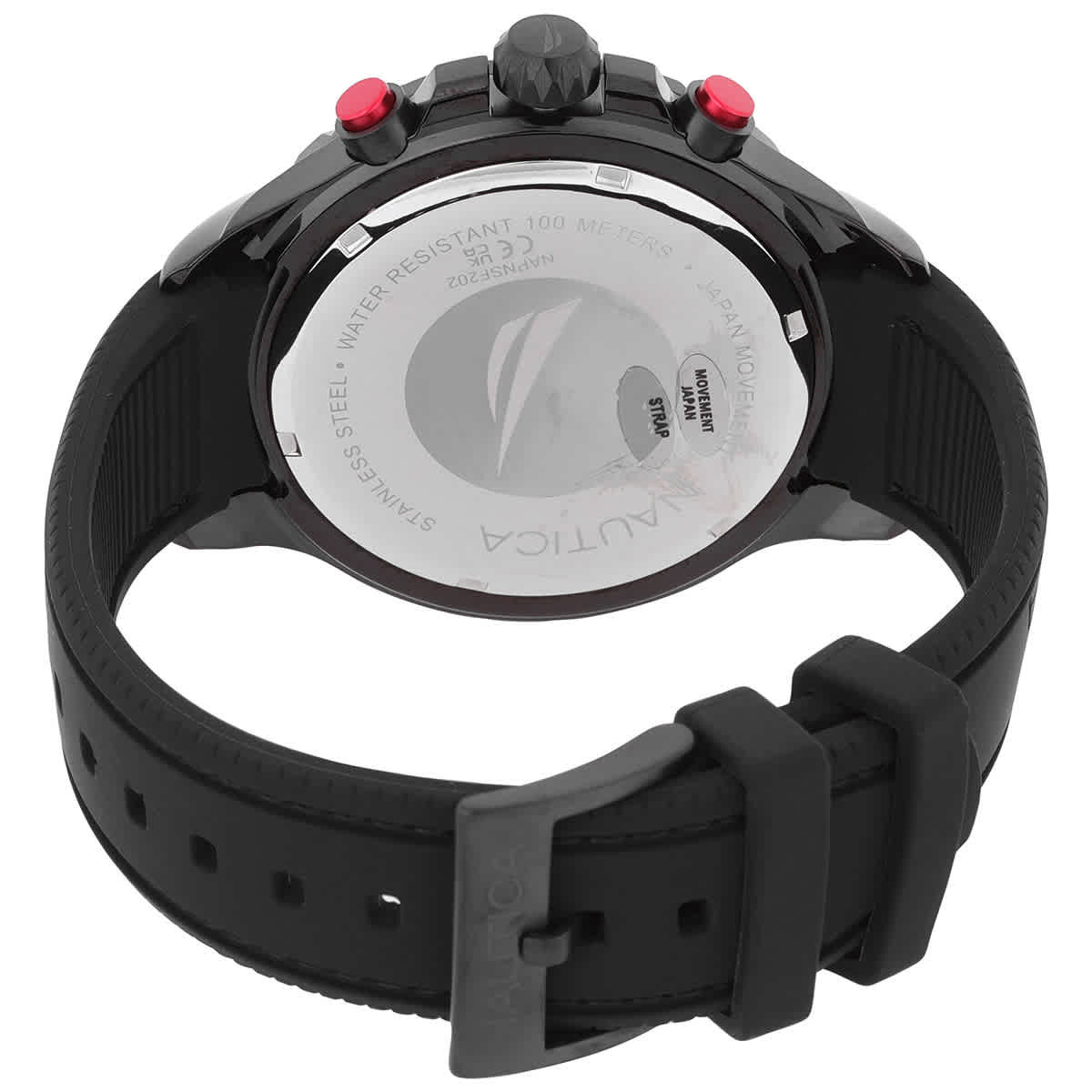 Nautica Nst Chronograph Quartz Black Dial Mens Watch NAPNSF202