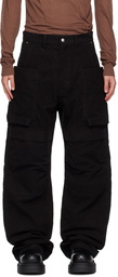 Rick Owens Black Porterville Stefan Cargo Pants