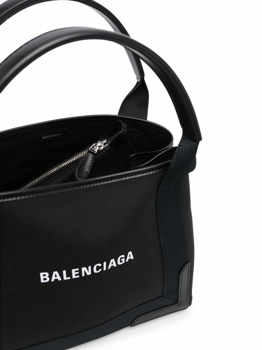 BALENCIAGA - Navy Cabas Small Canvas Tote Bag Balenciaga