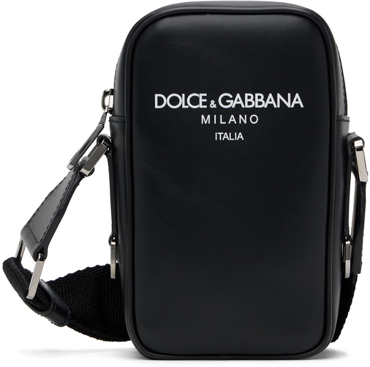 Photo: Dolce&Gabbana Black Logo Messenger Bag