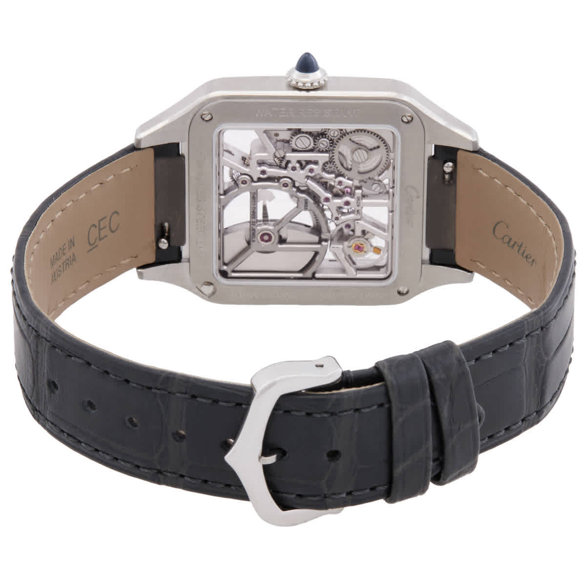 Cartier Santos Dumont Large Model Skeleton Automatic Ladies Watch WHSA0032