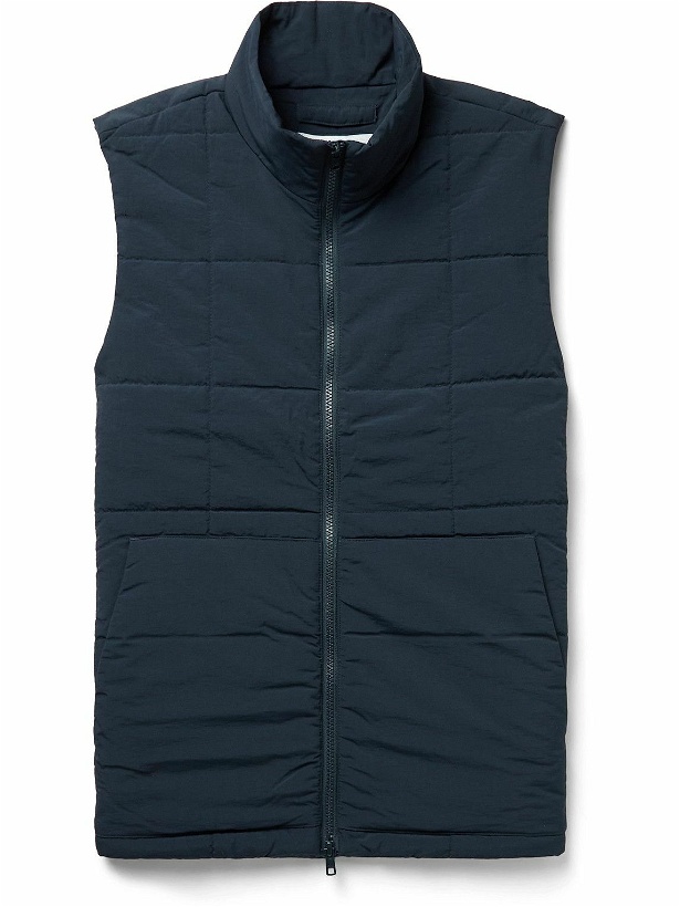 Photo: NN07 - Verve Quilted Recycled PrimaLoft® Shell Gilet - Blue