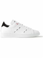 Kiton - Suede-Trimmed Leather Sneakers - White