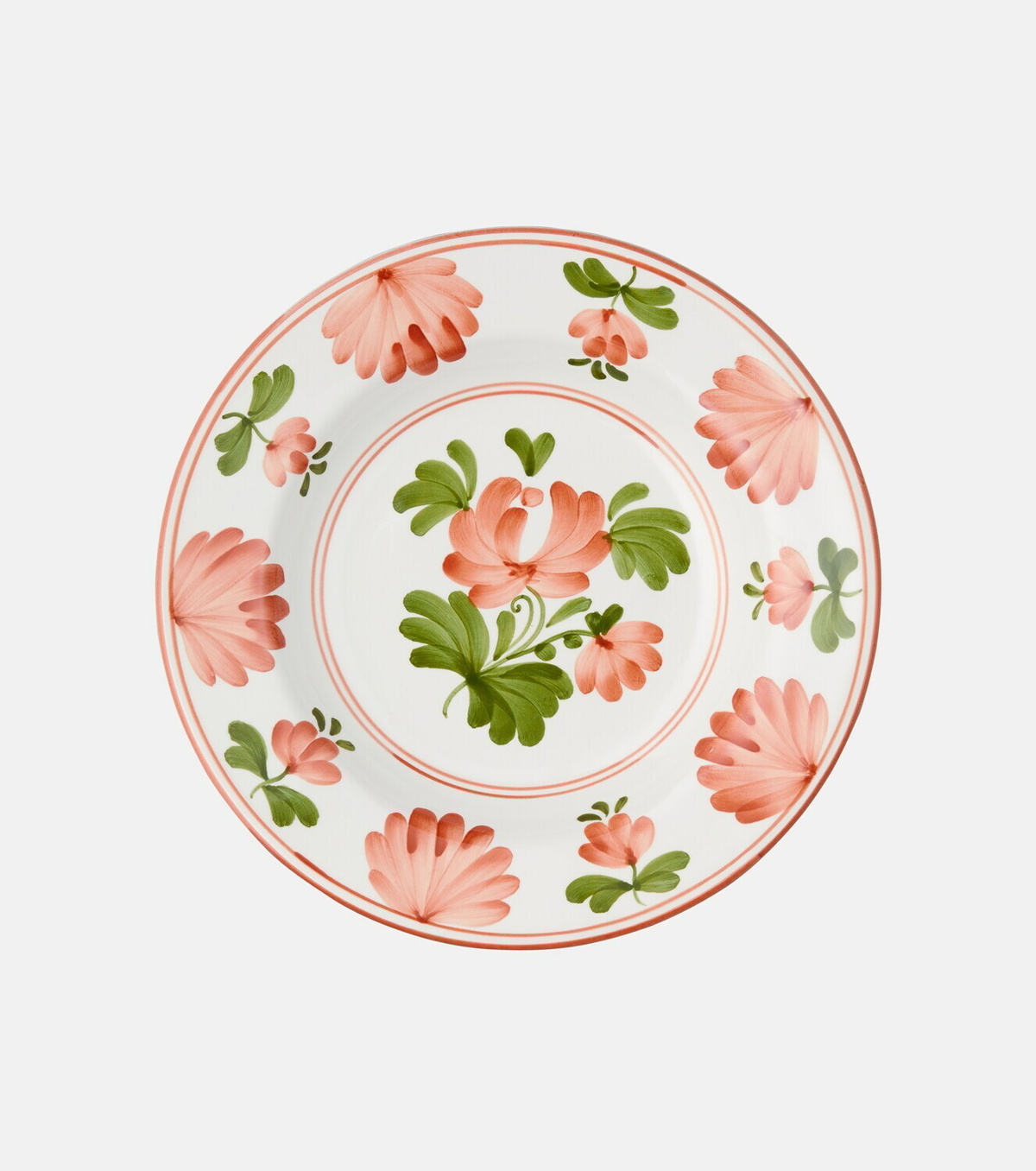 Cabana Blossom ceramic soup plate