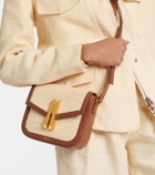 DeMellier Vancouver raffia shoulder bag
