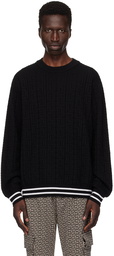 Balmain Black Monogram Sweater