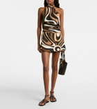 Pucci Marmo silk satin miniskirt