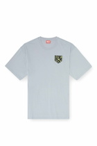Diesel T-shirt with Diesel Industry chest print - T-Shirts Mens in Grey