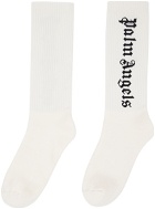 Palm Angels Off-White Classic Logo Socks