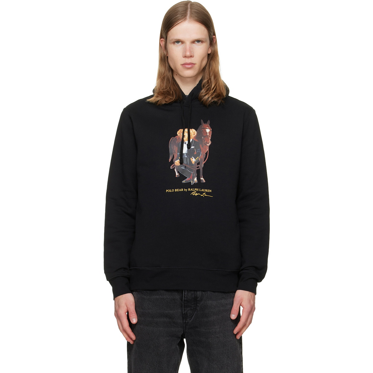 Polo Ralph Lauren Black Polo Bear & Horse Hoodie