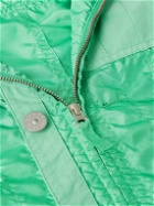 Stone Island - Logo-Appliquéd Panelled Shell Hooded Jacket - Green