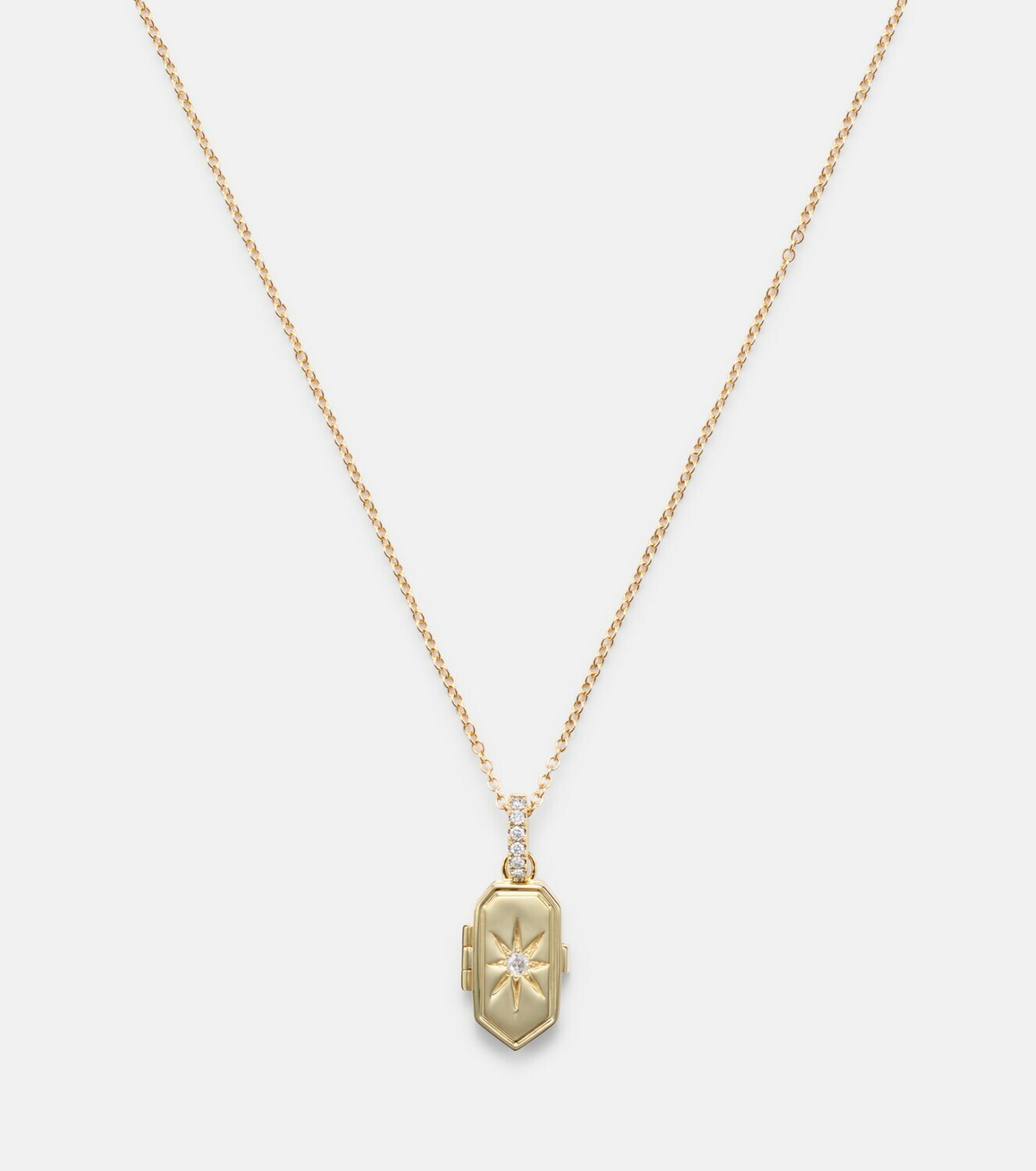 Stone and Strand Northern Star 10kt gold necklace with diamond