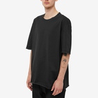 Maison Margiela Men's Unfinished Heavy Jersey T-Shirt in Washed Black