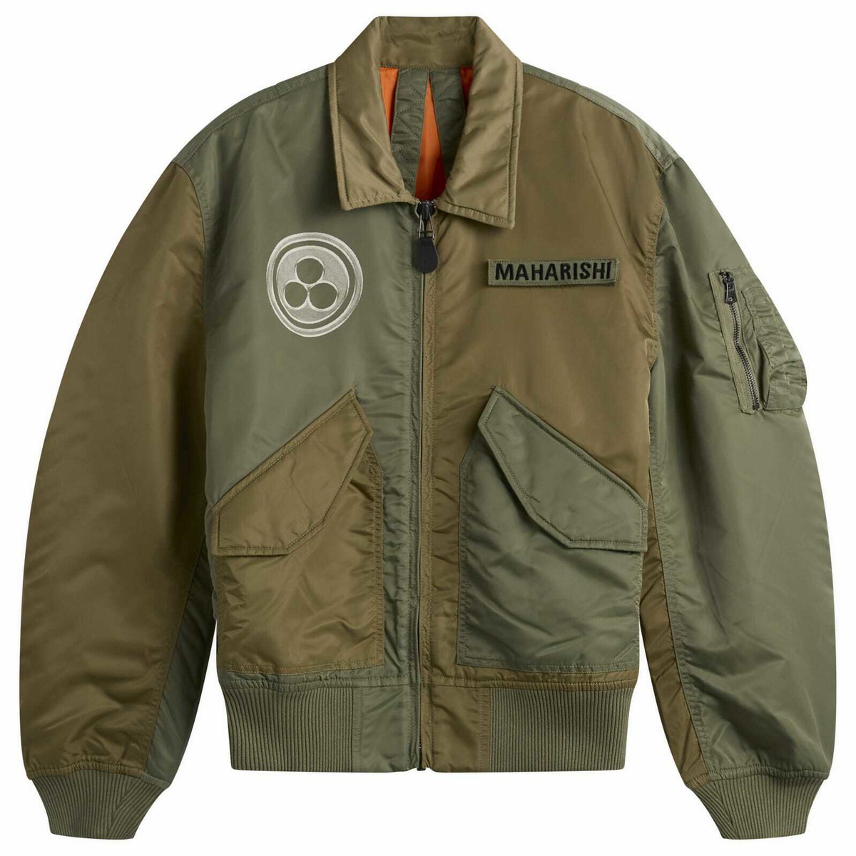 Maharishi Men's Dragon CWU-45 Flight Jacket in Sage Maharishi