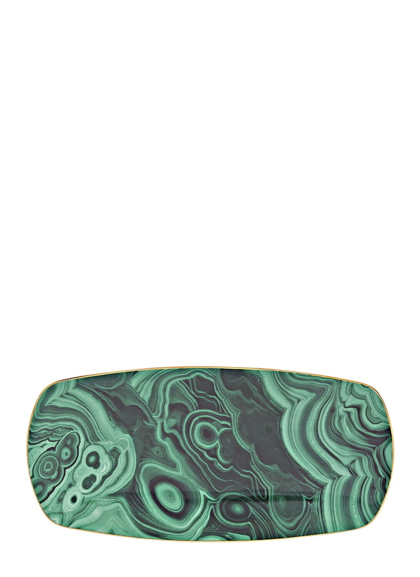 Photo: L'Objet Malachite Small Rectangular Tray