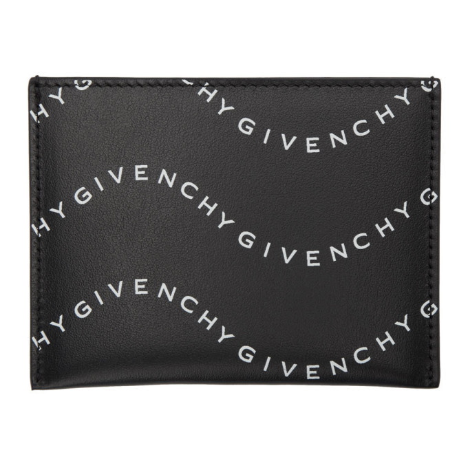 Photo: Givenchy Black and White Wave Logo 3CC Card Holder