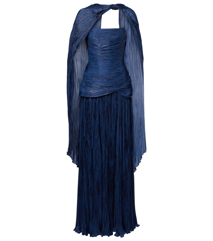 Photo: Marmar Halim Pleated caped corset gown