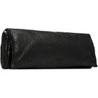 Rick Owens Black Tower Tumbled Lamb Clutch