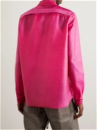 Rick Owens - Leather Overshirt - Pink