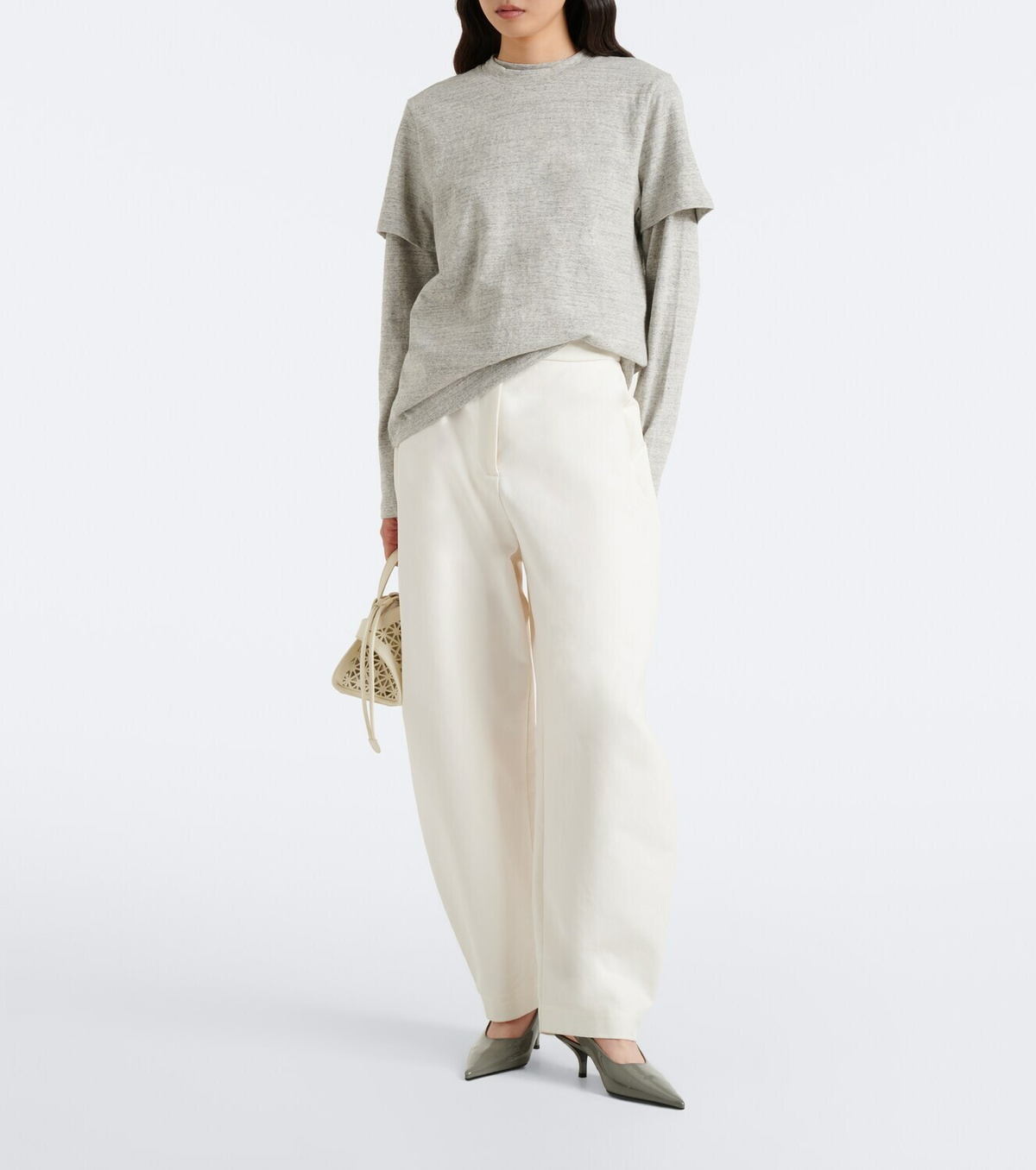 Róhe Mouliné cotton jersey T-shirt