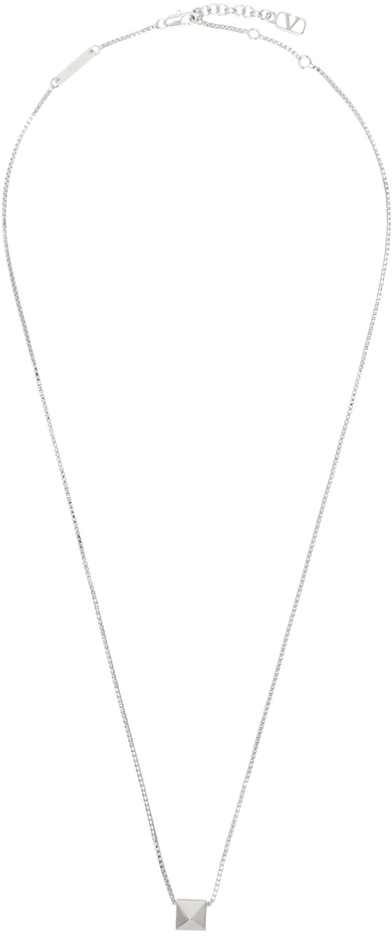 Valentino Garavani Silver Rockstud Necklace