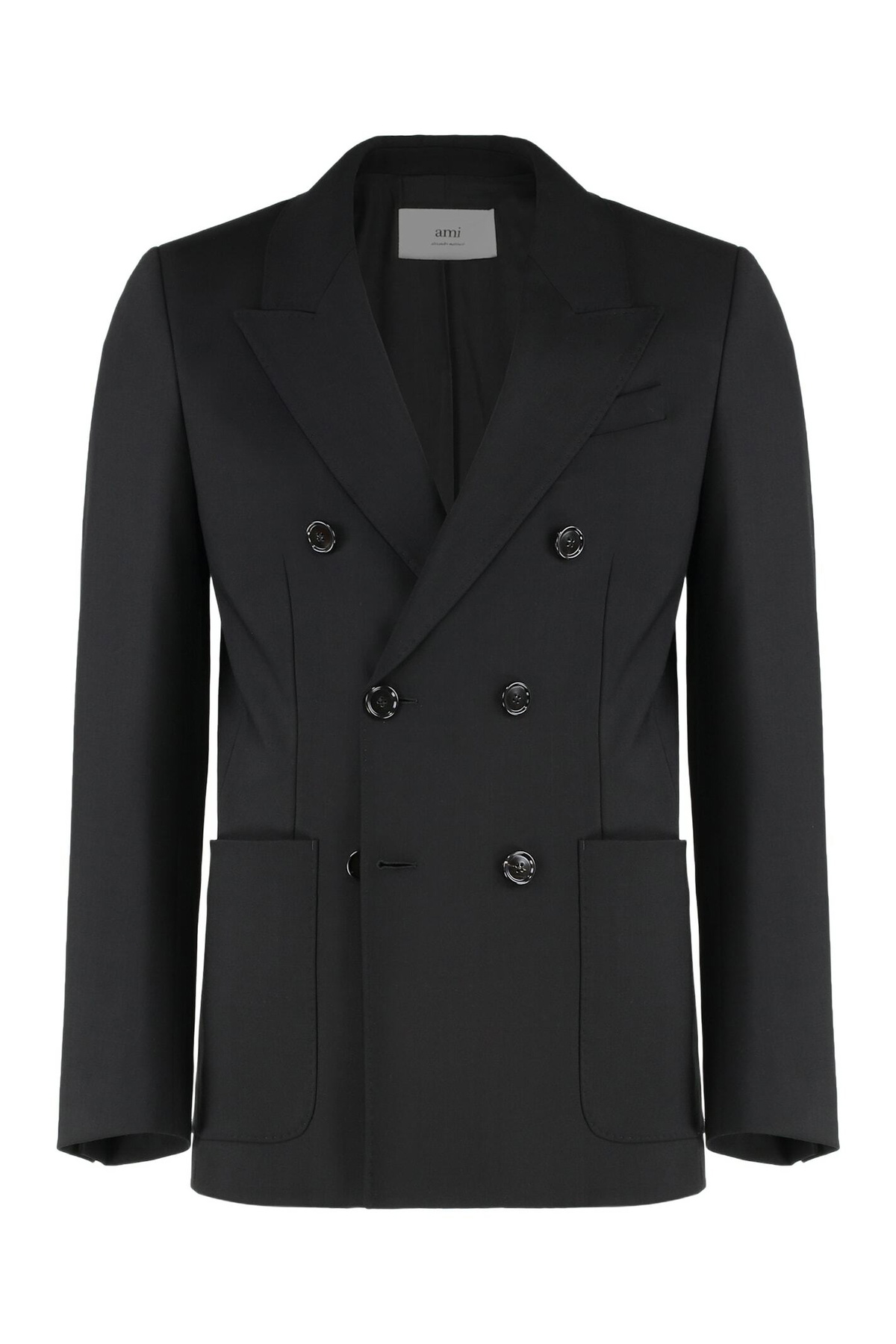 AMI Alexandre Mattiussi Black Two-Button Blazer AMI