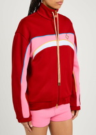 Casablanca Oversized Jersey Track Jacket Red