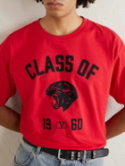Valentino Garavani - Logo-Print Cotton-Jersey T-Shirt - Red
