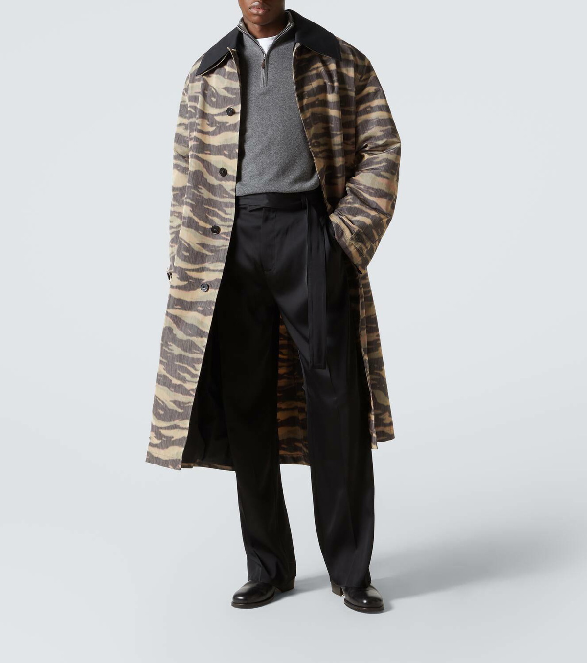 Jil Sander Silk-blend wide-leg pants