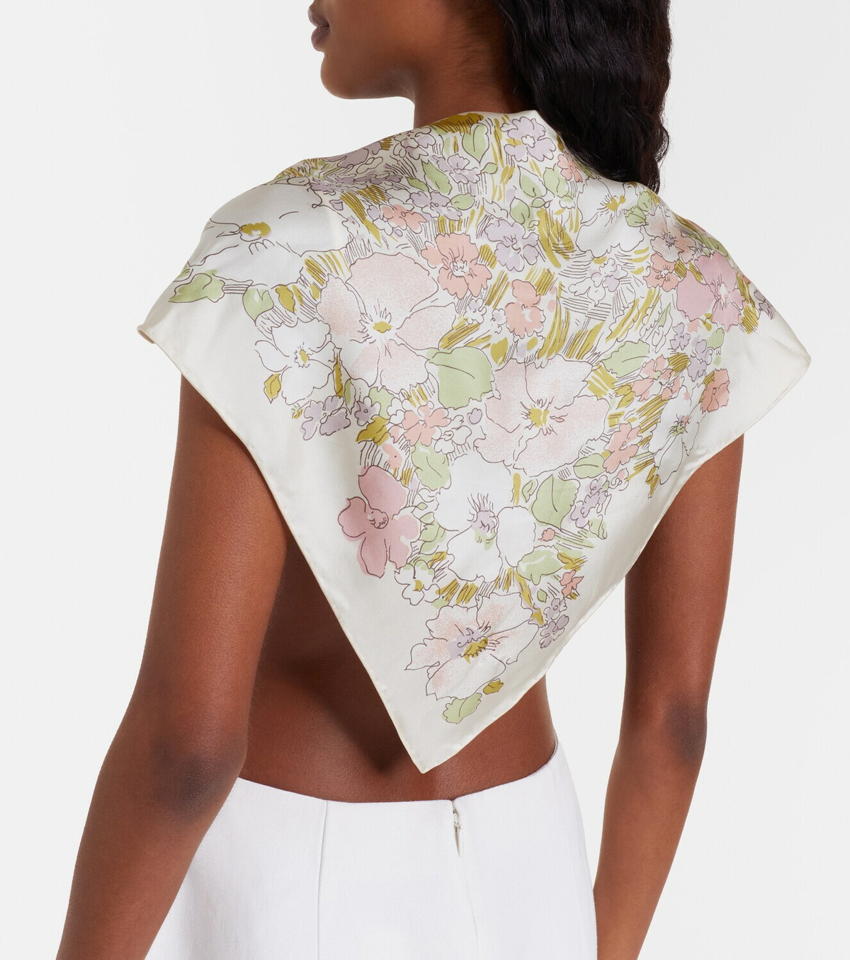 Calvin Klein Collection Lorelai floral silk scarf