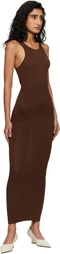 Entire Studios Brown Muscle Tank Midi Dress