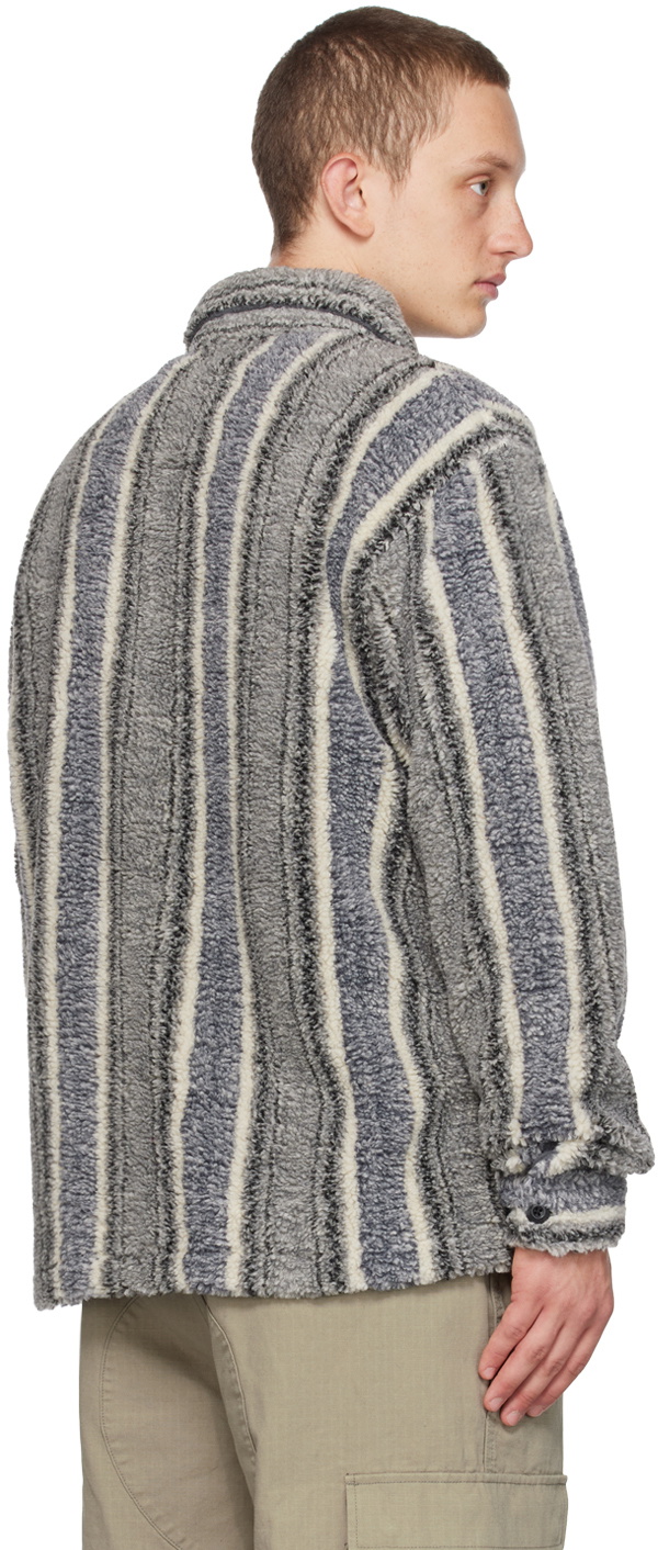 Stüssy Gray Stripe Shirt