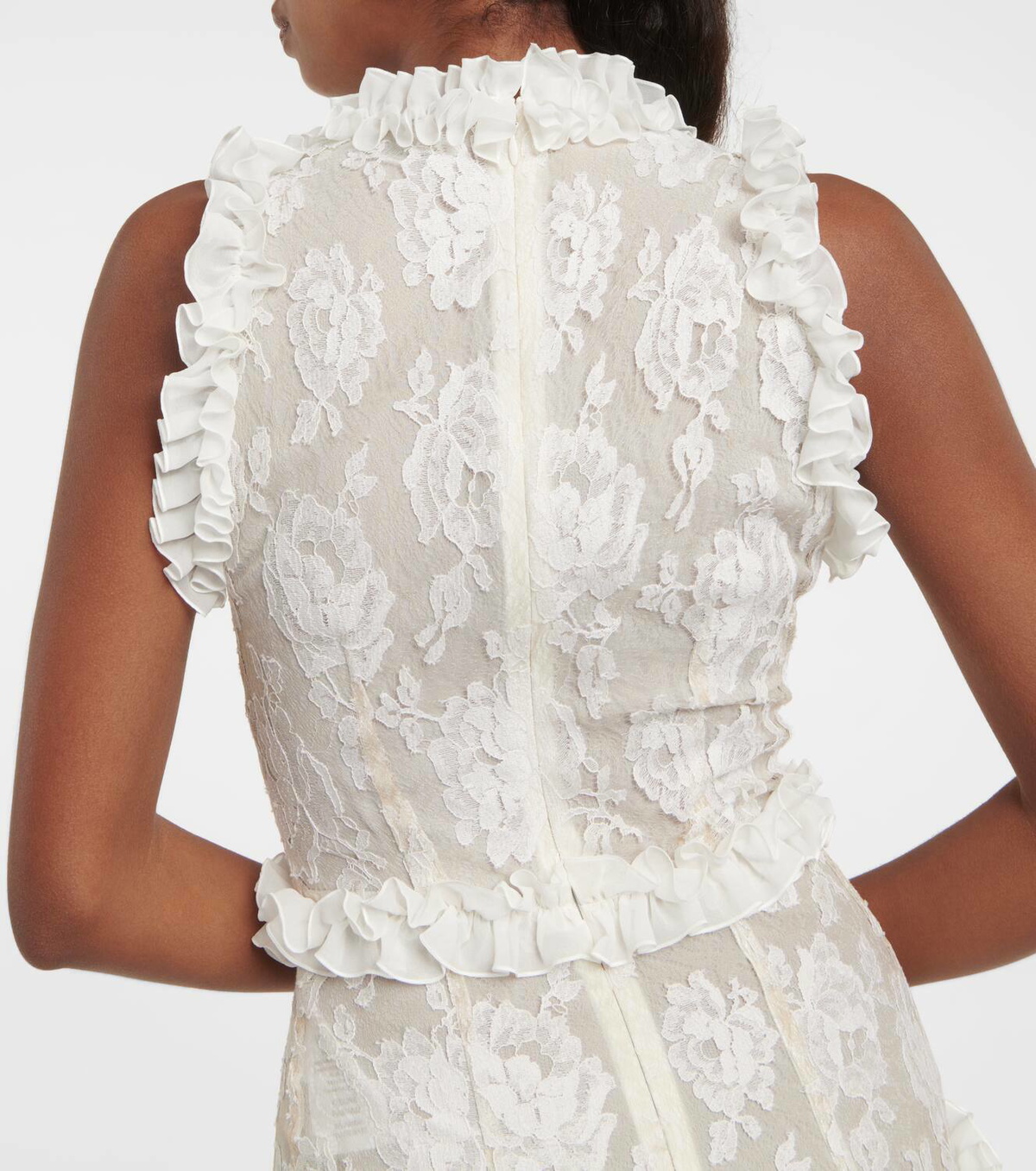 Alessandra Rich Bow-detail lace gown Alessandra Rich
