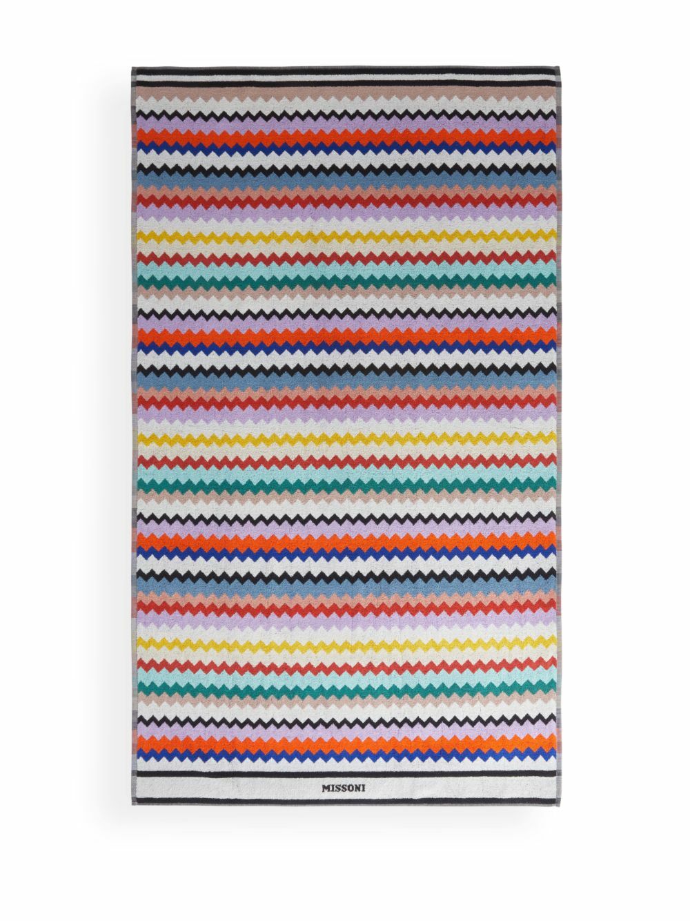 Missoni Home White Riverbero Cotton Beach Towel