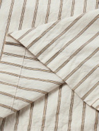 The Row - Zindel Straight-Leg Striped Cotton Shorts - Neutrals
