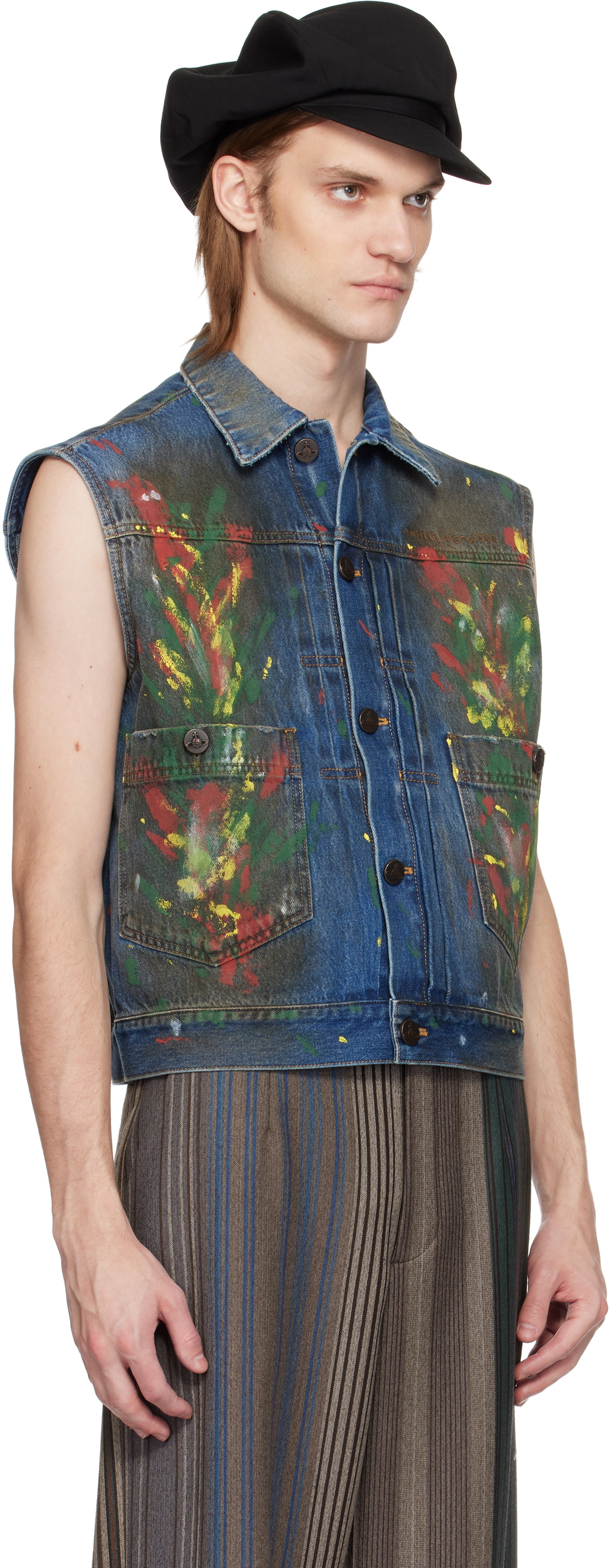 Vivienne Westwood Blue Marlene Denim Vest