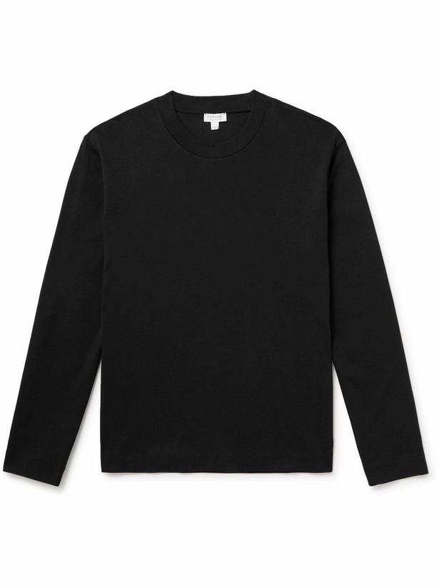 Photo: Sunspel - Cotton-Jersey T-Shirt - Black