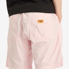 Service Works Men's Poplin Chef Shorts in Dusty Pink