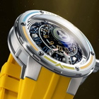 Nubeo Orbiter Silver-tone Dial Mens Watch NB-6117-05