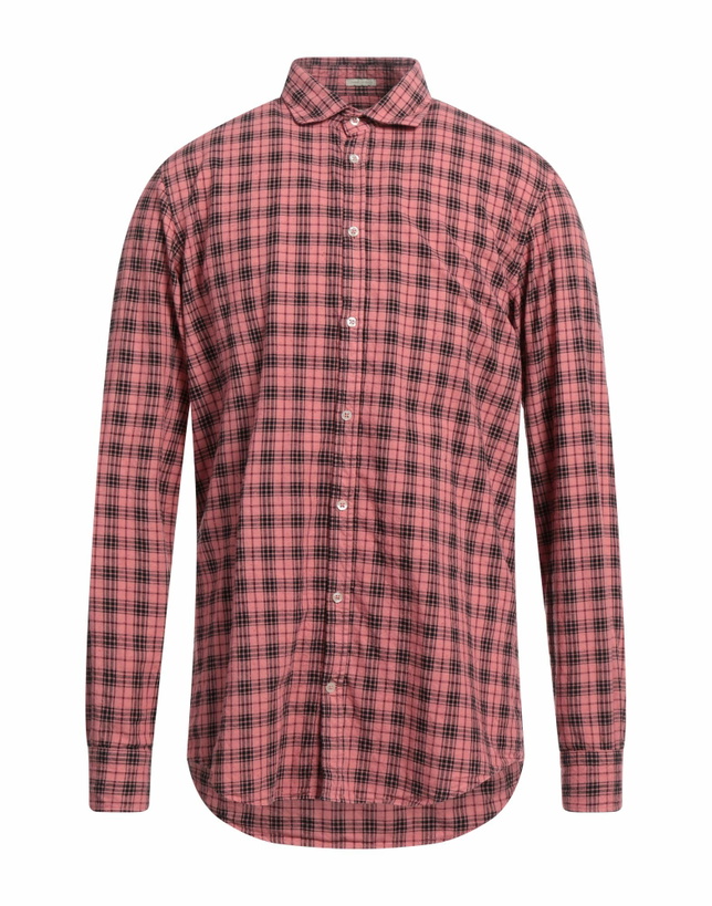 Photo: Massimo Alba Mens Shirt in Coral