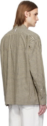 Karmuel Young Yellow & Black Check Square Snap Off Shirt