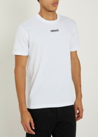 Versace Logo-embroidered Cotton T-shirt White
