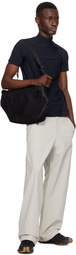 Côte&Ciel Black Riss Coated Canvas Document Holder