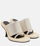 JW Anderson - Bumper Tube embellished leather sandals