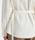 Tod's Belted cotton poplin shirt