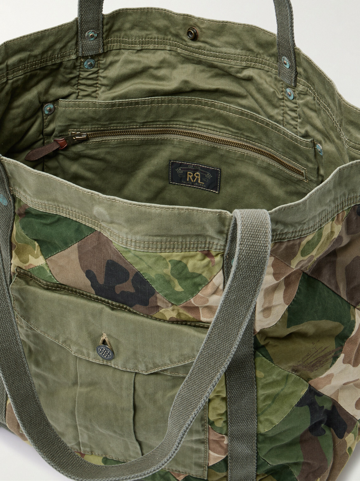 RRL - Patchwork Camouflage-Print Cotton Tote Bag